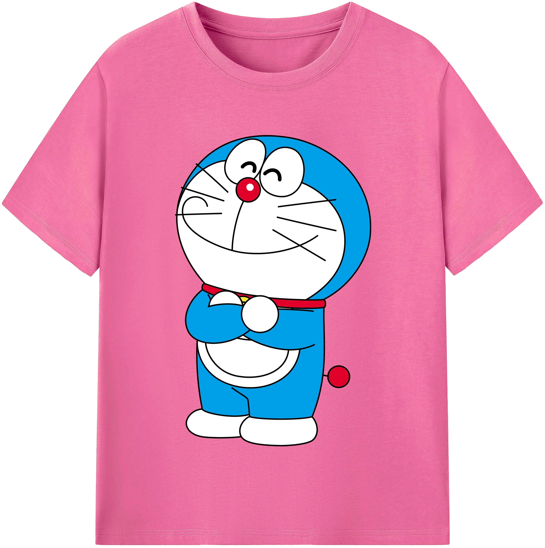 （画像用） ドラえもん Doraemon レディースカジュアルプリントTシャツ（綿100％）
